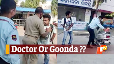 Shocking Video: Drunk Doctor Creates A Scene In Puri, Manhandles Security Personnel & Cops