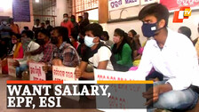 Medical Employees Protest, Outsourcing Employees, MKCG Hospital, ESI, EPF
