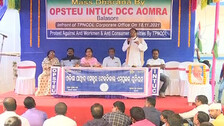 Dharna By NESCO Employees Against TATA Power