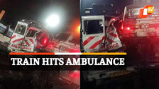 Train Mishap, Indian Railway, Train Hits Ambulance, Palasa Railway Station