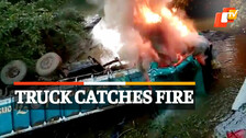 Truck Catches Fire