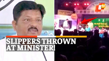 Slippers Hurled At Odisha Law Minister 