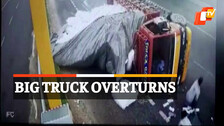 Truck Accident, CCTV Footage, Tamil Nadu