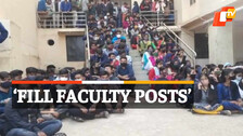 Engineering College Students Stage Protest 