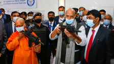 Rajnath Singh, Yogi Adityanath Lay Foundation Stone Of BrahMos Unit