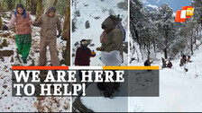 Tourists Rescue, Snowfall, Uttarakhand