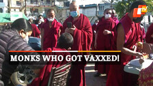 Covid Vaccination, Monks Vaccinated