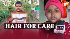 Bhadrak girl donates hair 