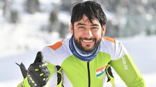 Indian Skier Arif Khan