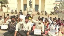 Fakir Mohan College students protest