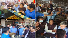 Railway Minister Travels In Mumbai Local Train, Tastes 'Vada Pav' Outside Station