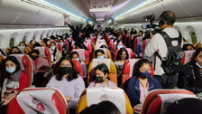 Special Flight Carrying 218 Indian Nationals From Bucharest Lands In Delhi