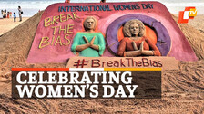  International Womens Day, Sand Art