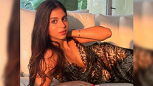 Suhana Khan gets a flying kiss from rumoured boyfriend Agastya Nanda, video goes viral