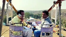 MP Minister Sits On 50-Feet Swing To Get A Mobile Signal
