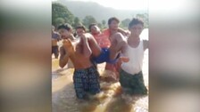 Without Bridge, Patient In Odisha Carried On Shoulders Across River To Reach Hospital