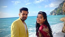Rashmika Mandanna with Nithiin
