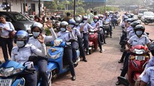 Female two-wheeler rider rally held in Bhubaneswar to mark National Road Safety Month