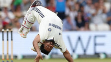 Rishabh Pant with his trademark celebration