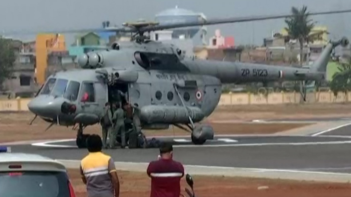 Mock Drill At Talabania Helipad Site