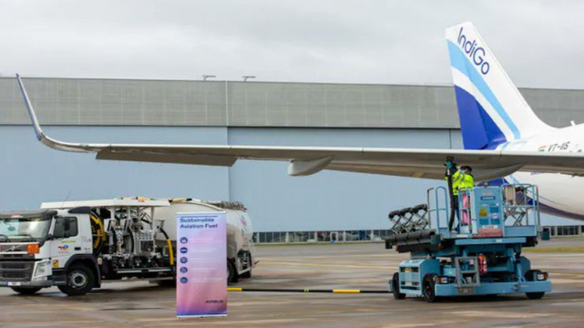 IndiGo Takes Delivery Of Its First A320 Neo Plane Powered With Sustainable Aviation Fuel IndiGo Takes Delivery Of Its First A320 Neo Plane Powered With Sustainable Aviation Fuel