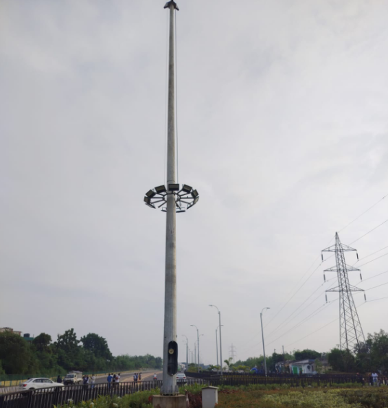 High Mast Lights Lowered Across Bhubaneswar 